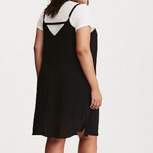 NWT Torrid Black Slip Dress Back Strap Detail D45